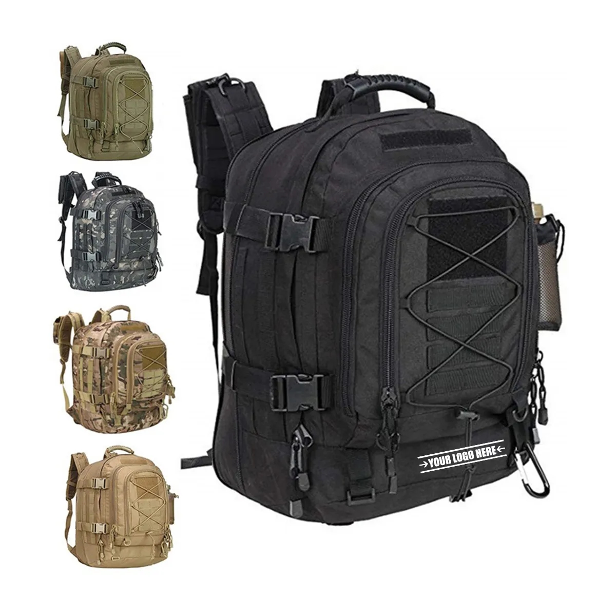 Large Military Backpack Tactical Camping Travel Backpack 2
