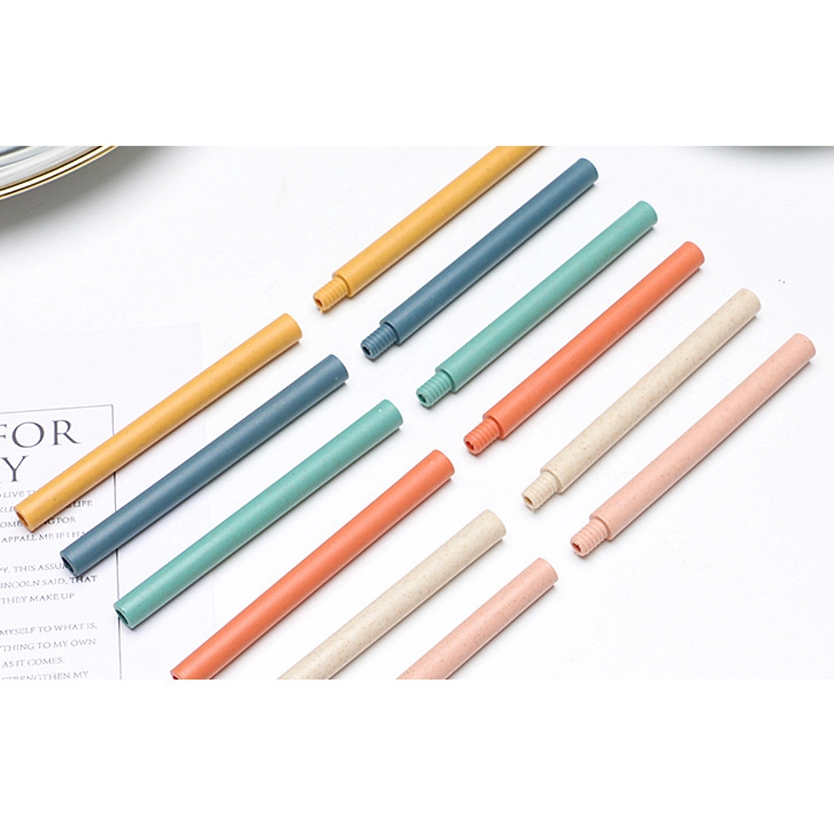 Reusable Detachable Wheat Straws 5