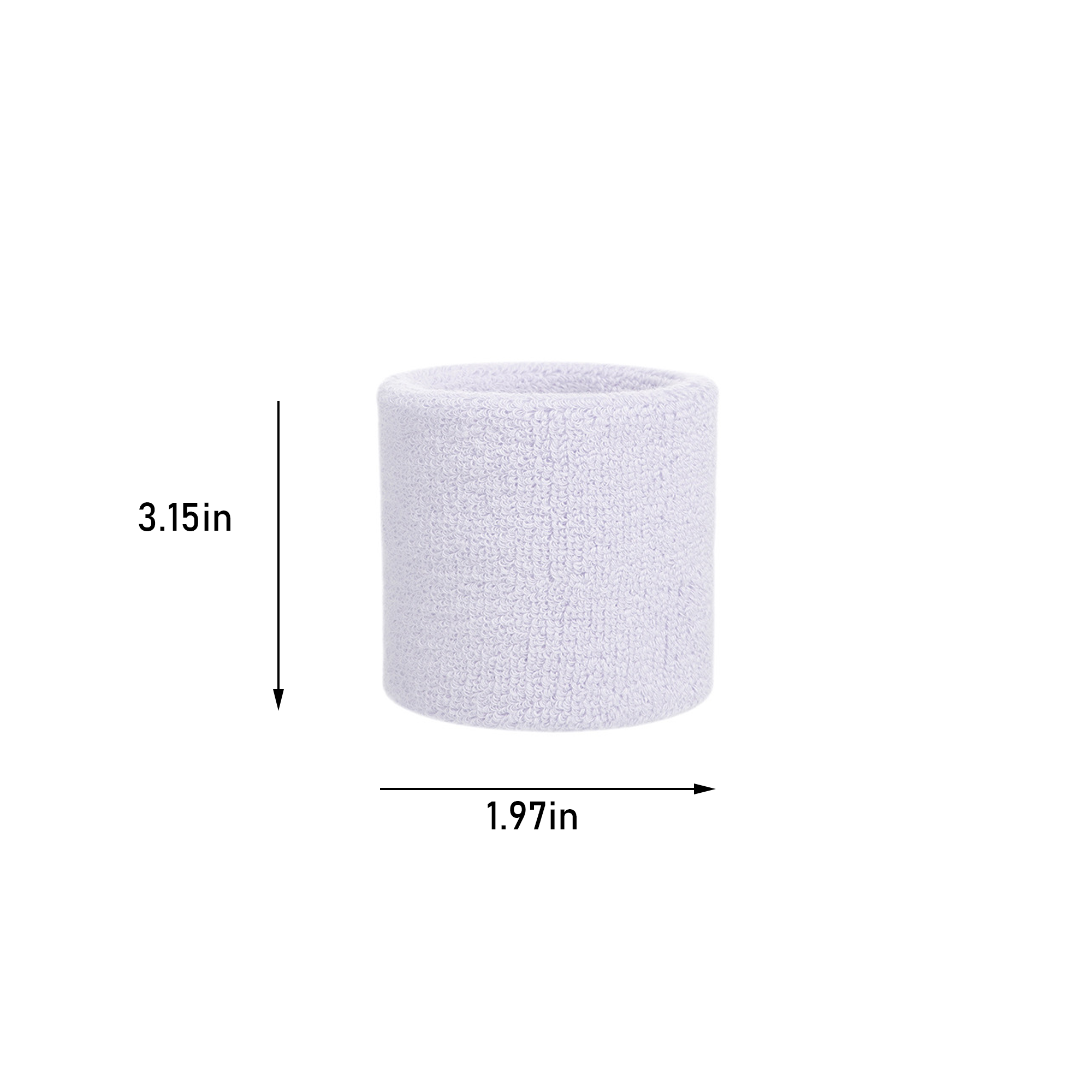 Premium Cotton Athletic Wrist Sweatband For Sports 2