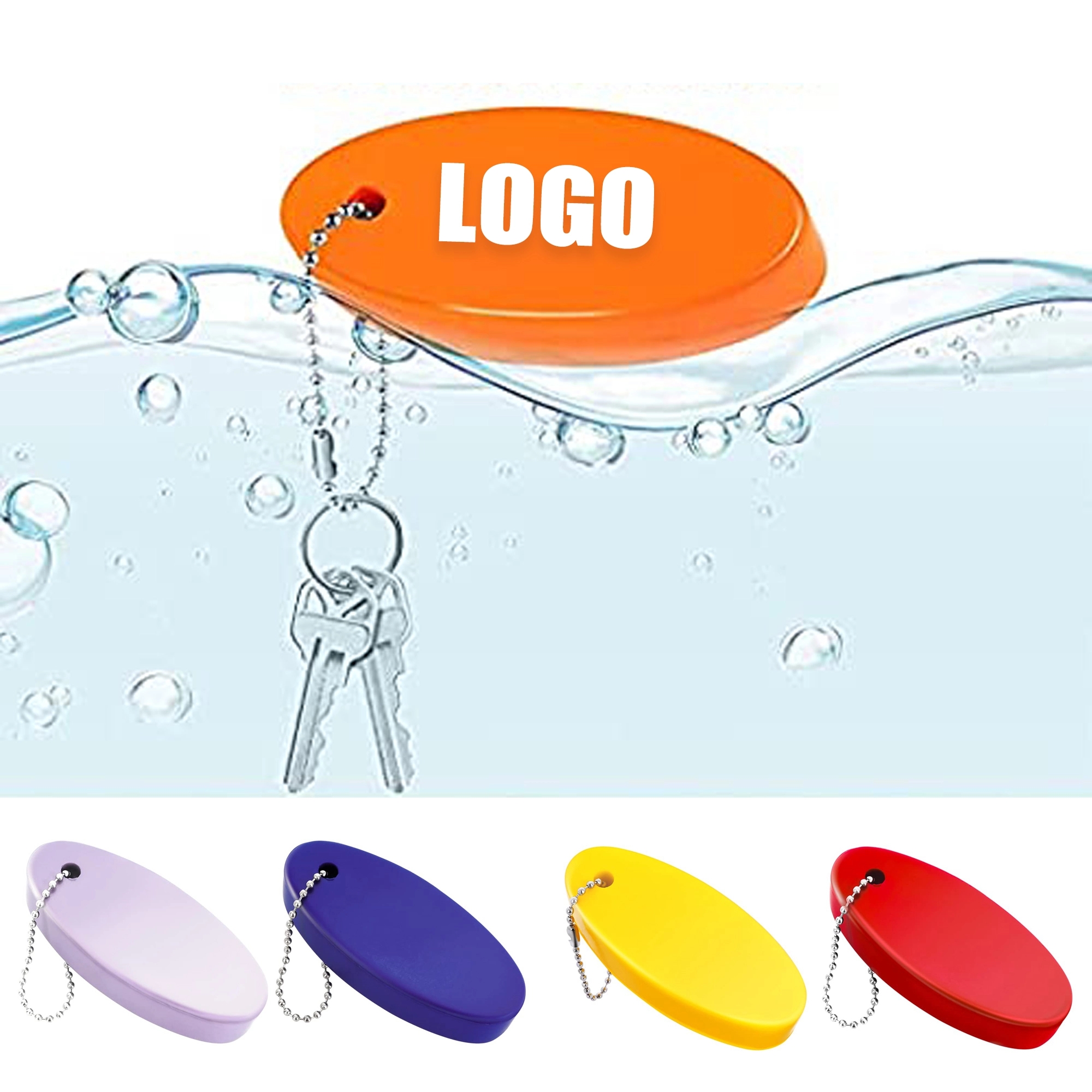 Oval Floater Key Tag 1