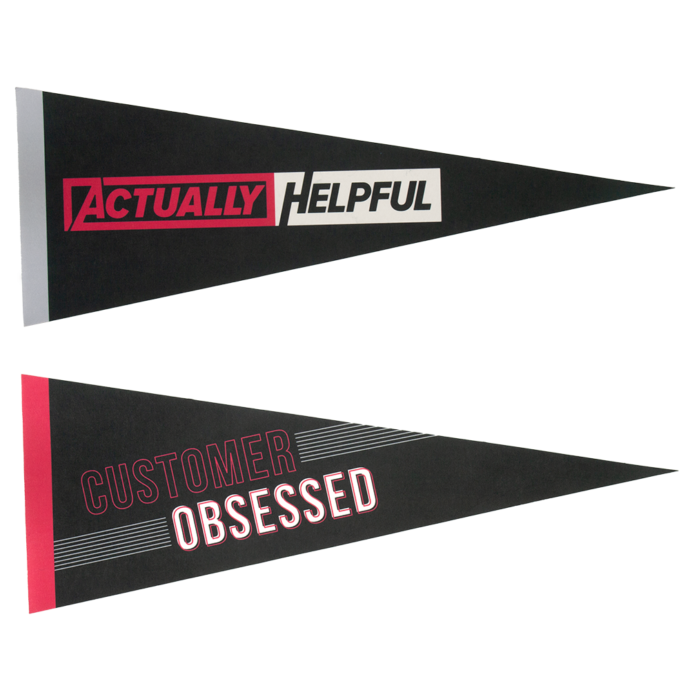 9" x 24" Full Color Felt Pennant, No Strip 3