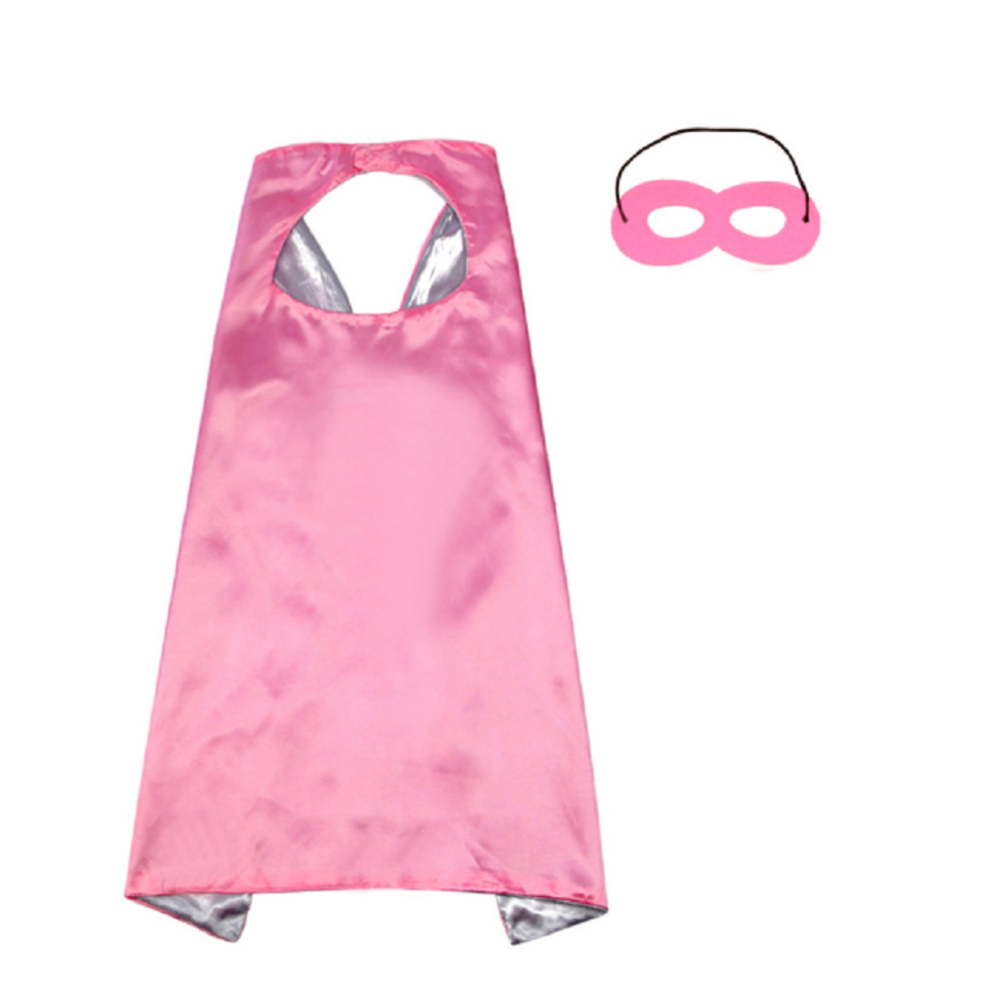 Double Layers Kid Superhero Cape with Eye Mask 5