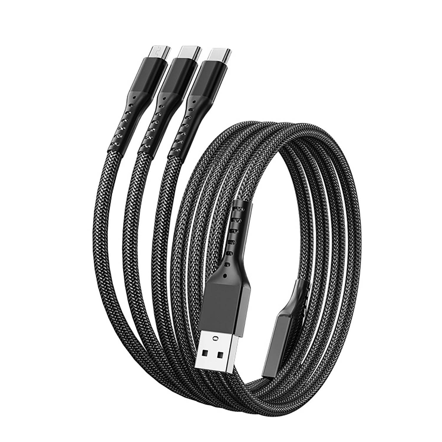 48-Inches Braided 3-in-1 Charging Cable 4