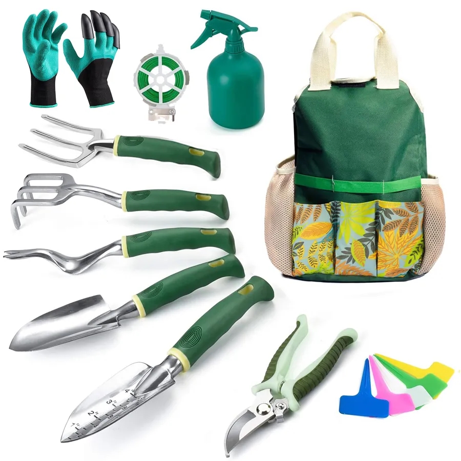 Garden Tool Set With Storage Tote 2