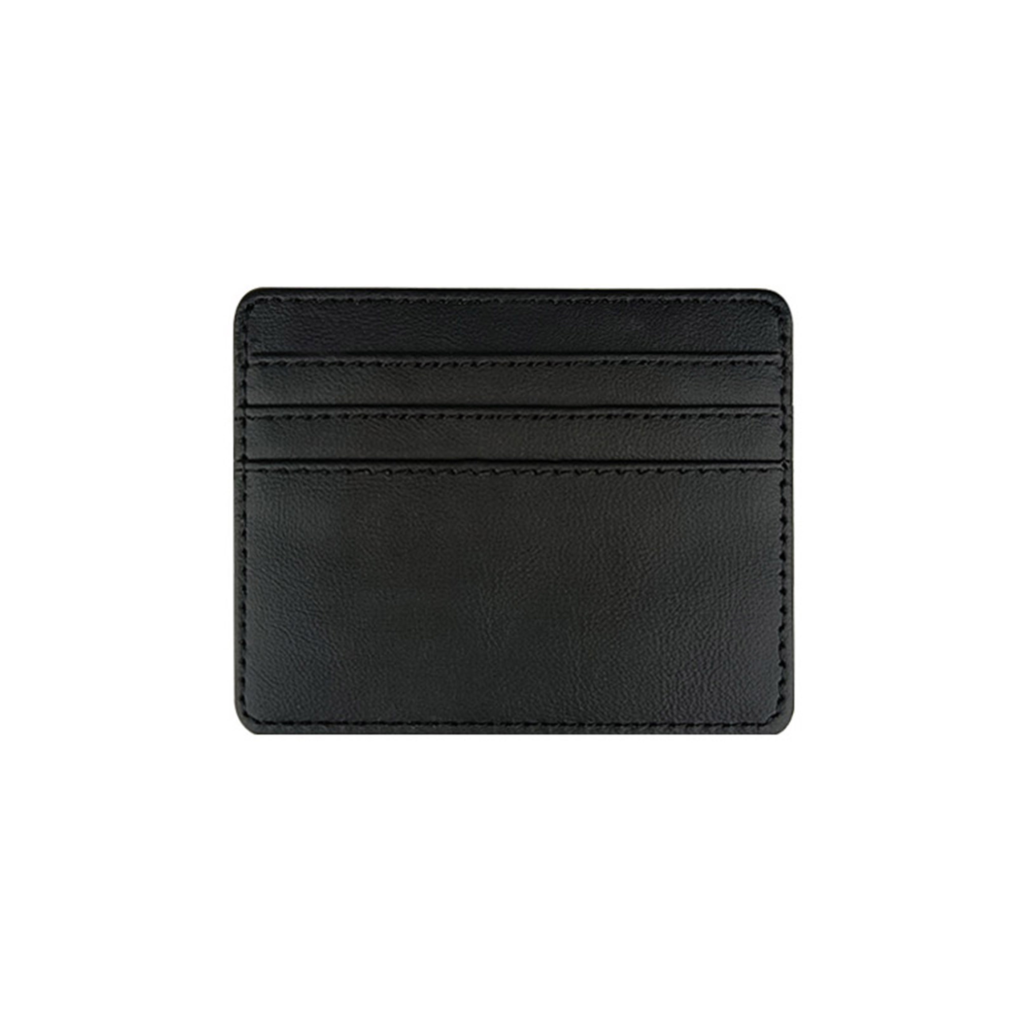 Debossed PU Leather Credit Card Holder Wallet, custom luggage tag with logo imprint 4