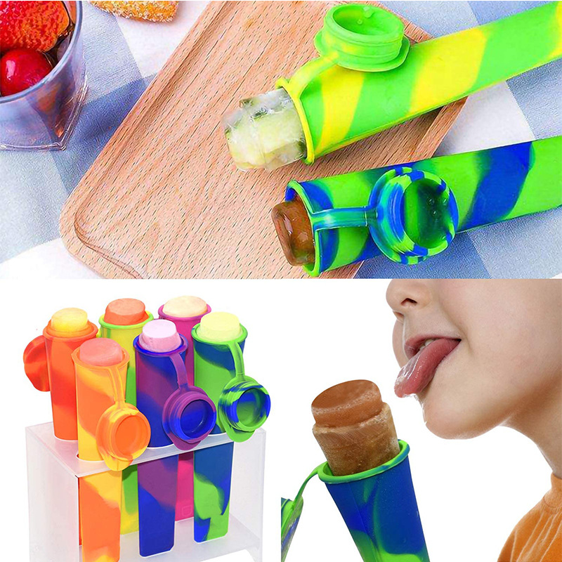 Silicone Ice Pop Molds Popsicle Maker Molds 8