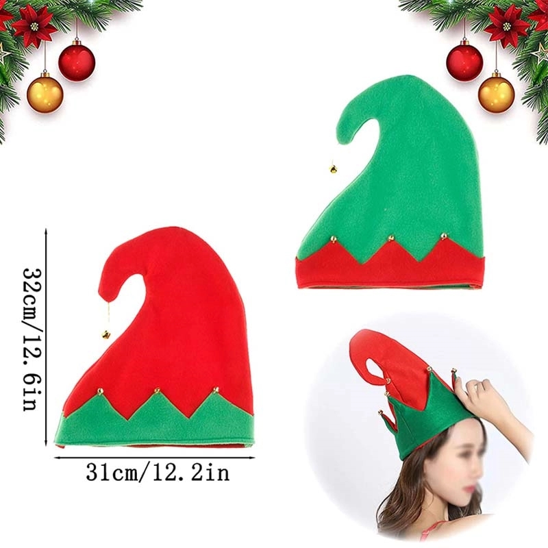 Santa Elf Hat With Bell 2