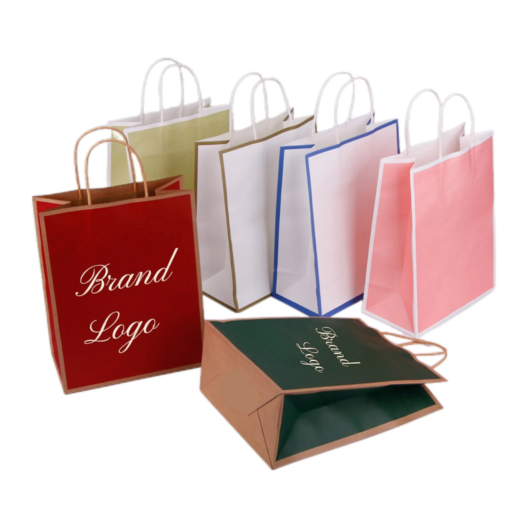 Custom Natural Kraft Paper Shopper Bag 2