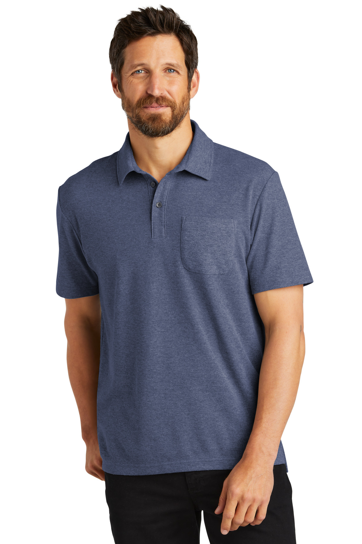 Port Authority C-FREE Cotton Blend Pique Pocket Polo K868 54