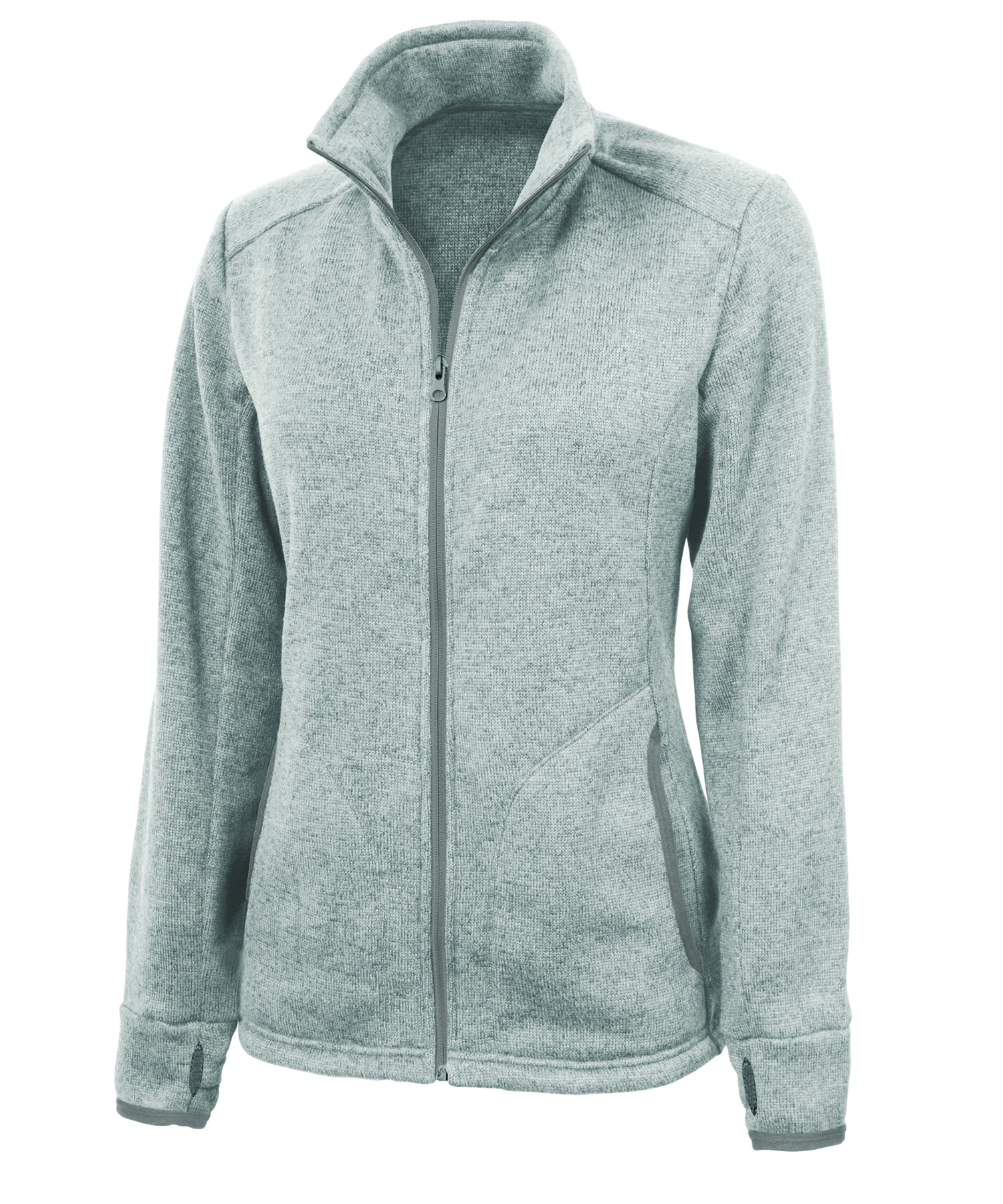 Women's Heathered Fleece Jacket 7