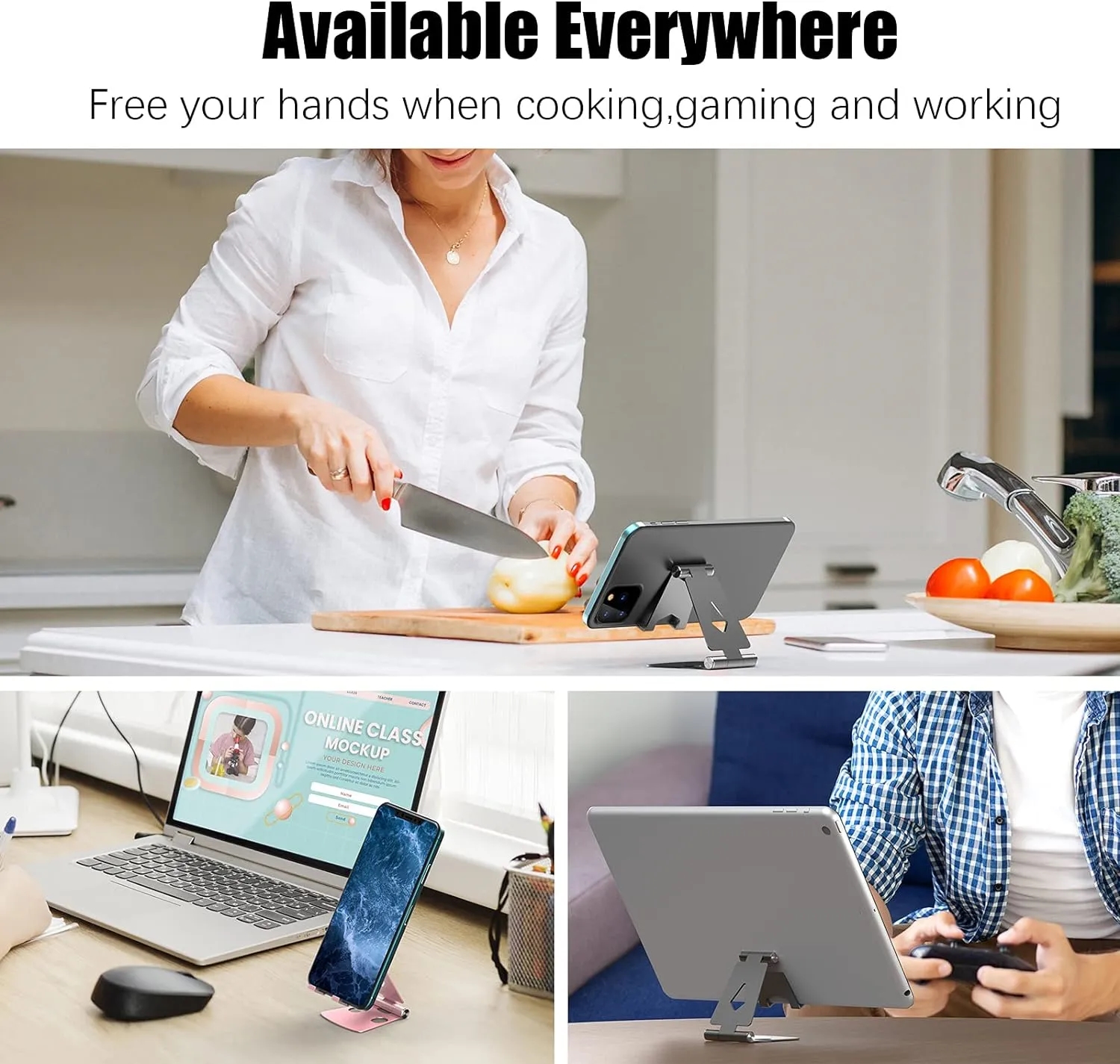 Adjustable Aluminum Cell Phone Stand 2
