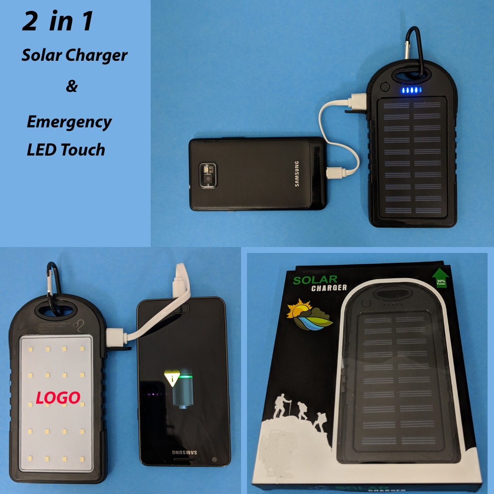 2 in 1 ProSmart Solar Charger and LED Touch 4