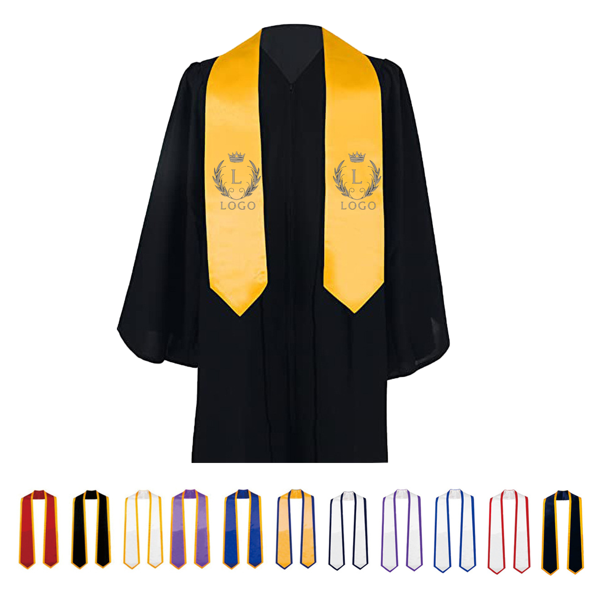 Customizable Logo Graduation Ribbon 2
