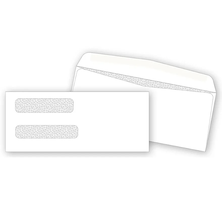 Envelopes - Double Window Confidential, Gummed Flaps 1