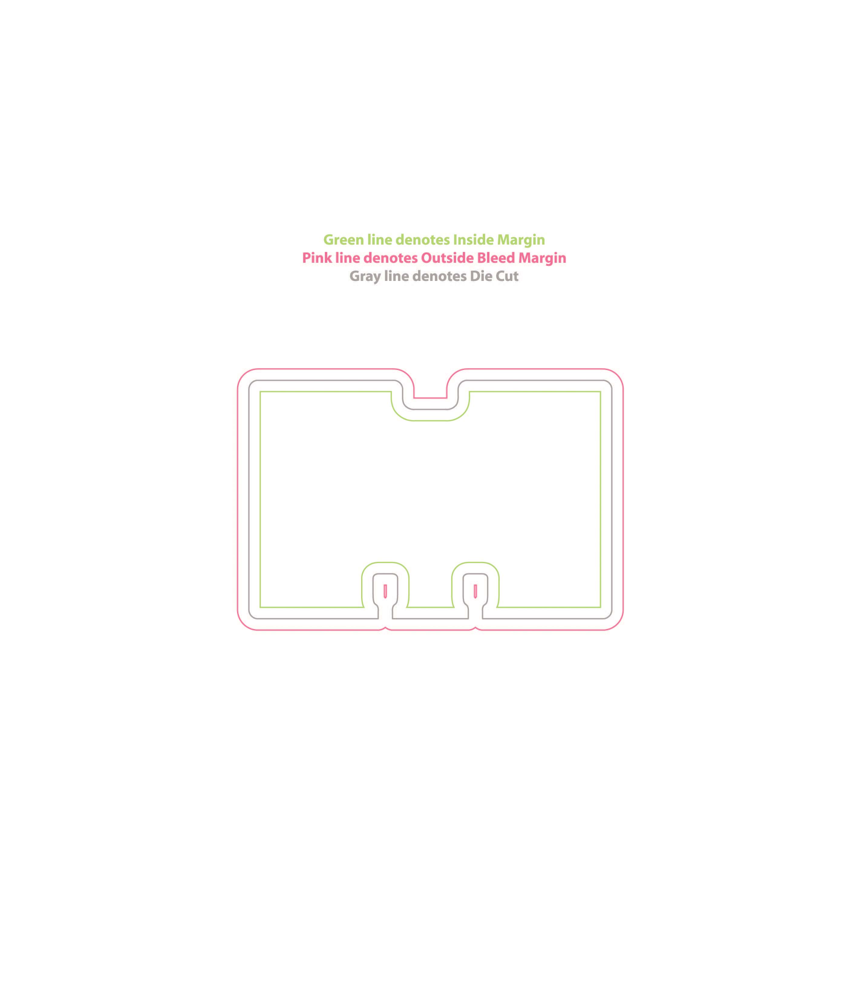 Laminated Rotary Card - Double Tab (4x2.625) – 14 pt. 3