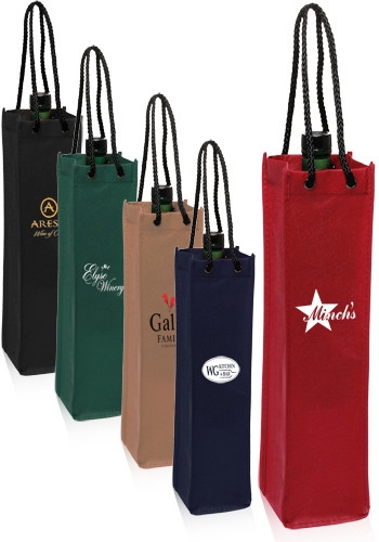 Non-Woven Wine Bags - 4"W x 15"H 2