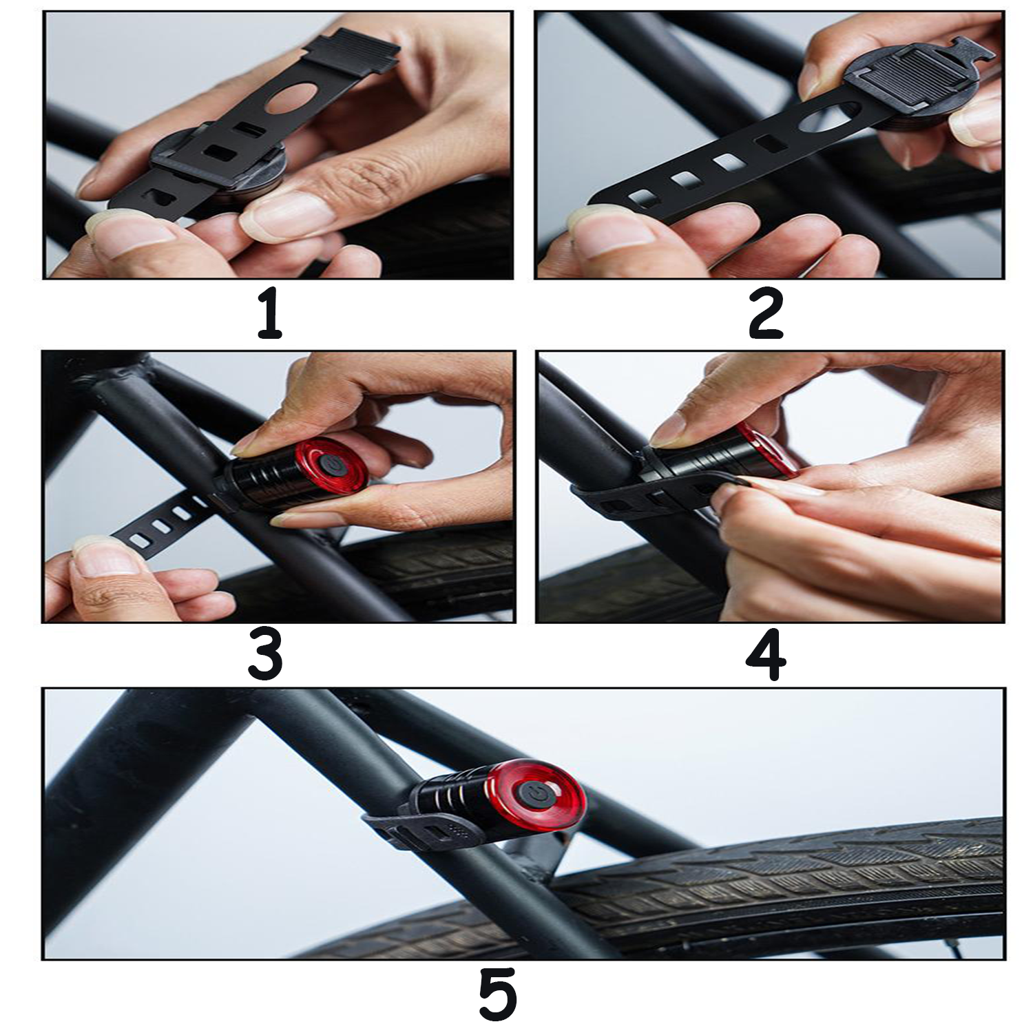 Night Aluminum Alloy LED Bicycle Light 6