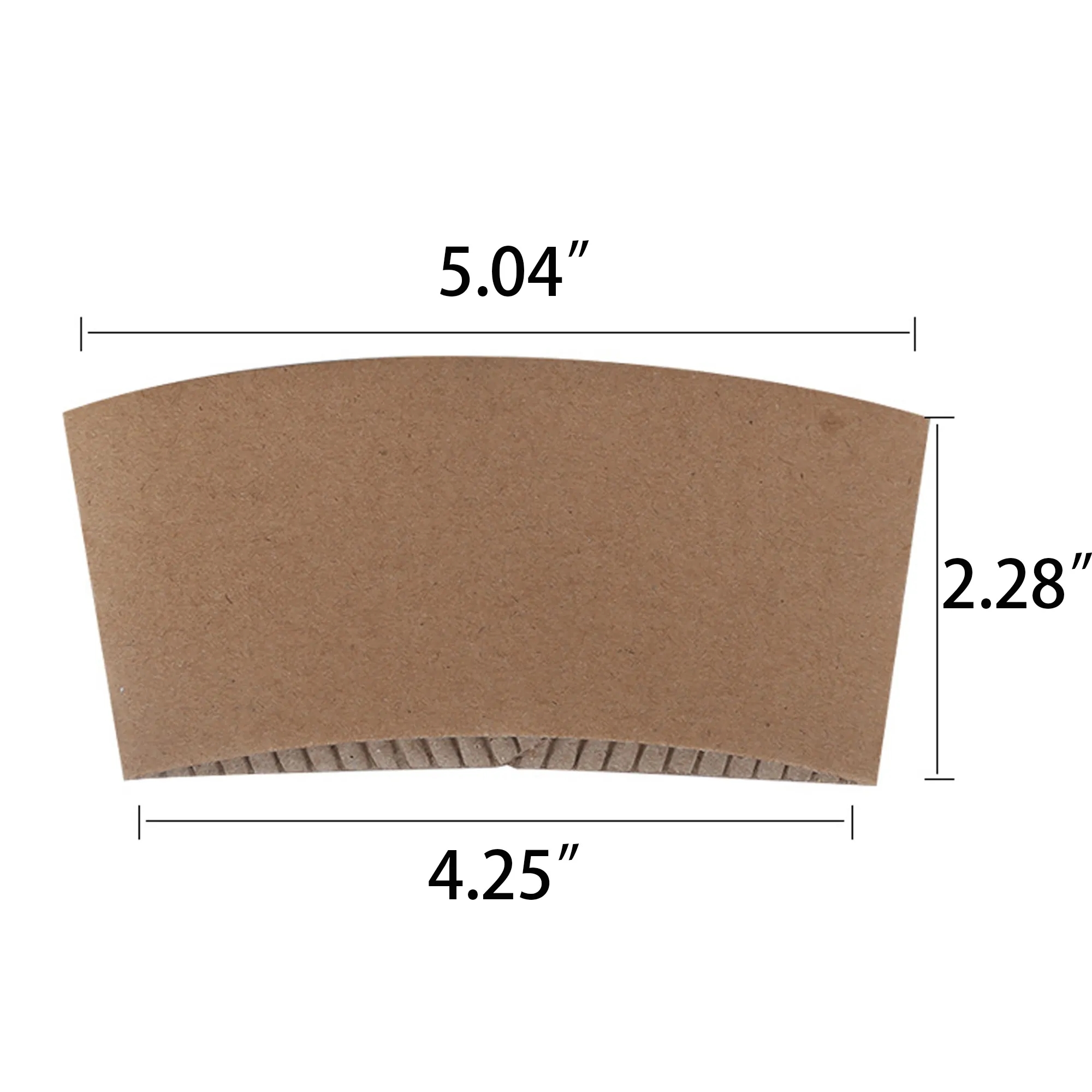 Customizable Full-Color Kraft Coffee Cup Sleeve 2