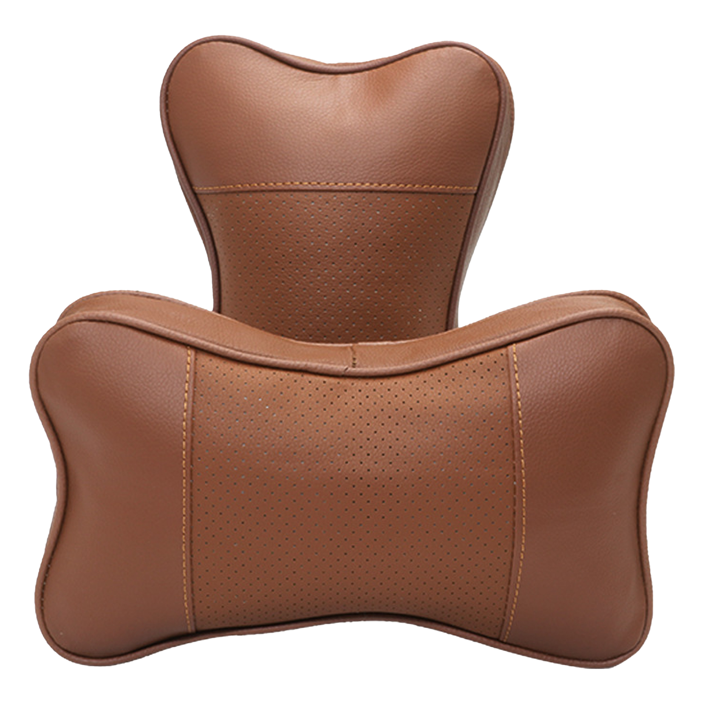 Faux Leather Car Neck Protection Pillow 5