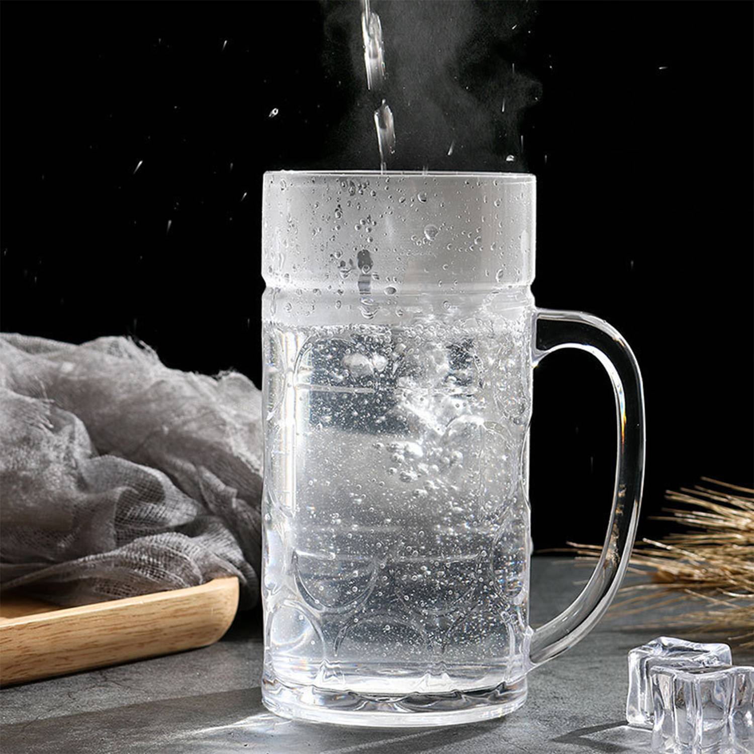 32 oz Clear Plastic Beer Mug 5