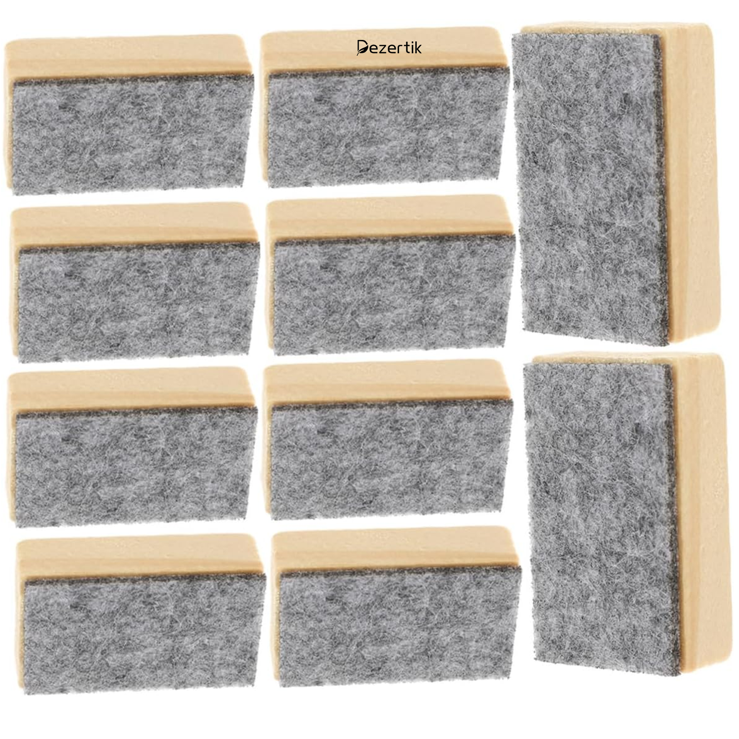 Durable Flannellette Small Wooden Felt Eraser for Blackboard 5