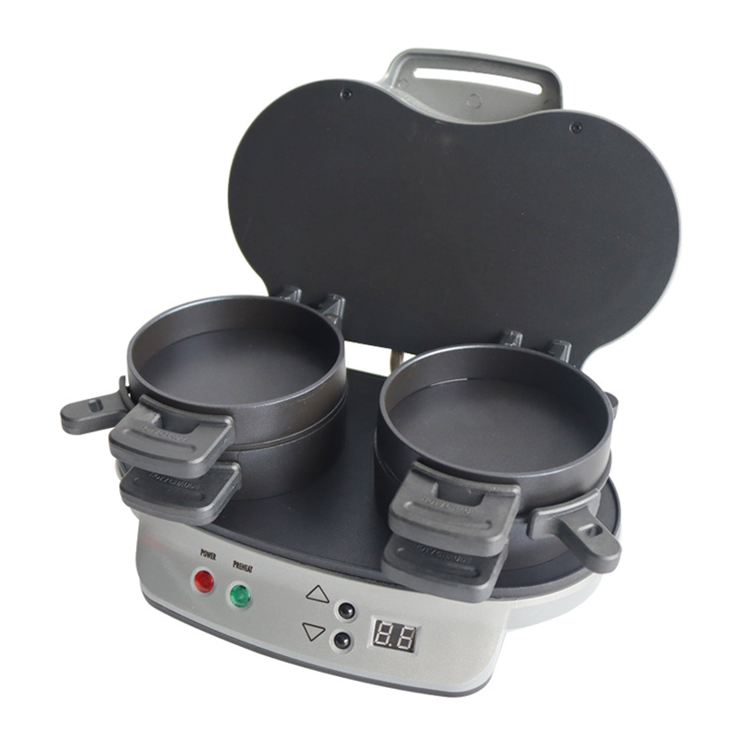 2 - in - 1 Silver Sandwich Maker – Compact & Efficient 4