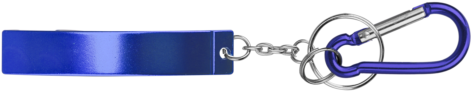 Jumbo size plain Bottle Opener Key Chain & Carabineer 9