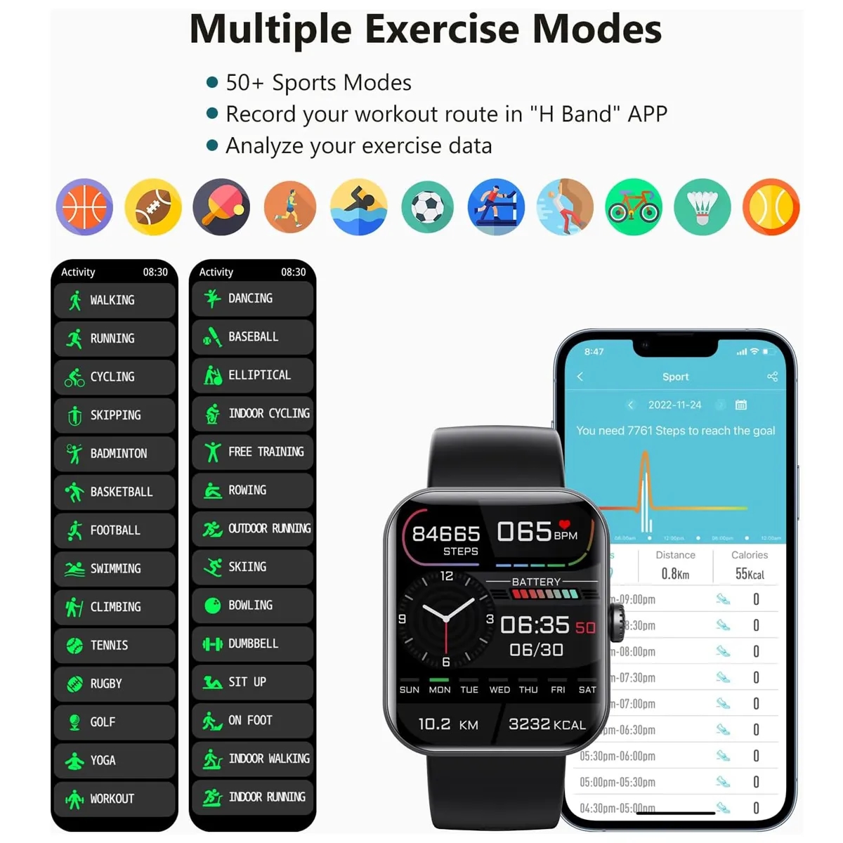 Smart Watch Fitness Tracker FDA Approved 6