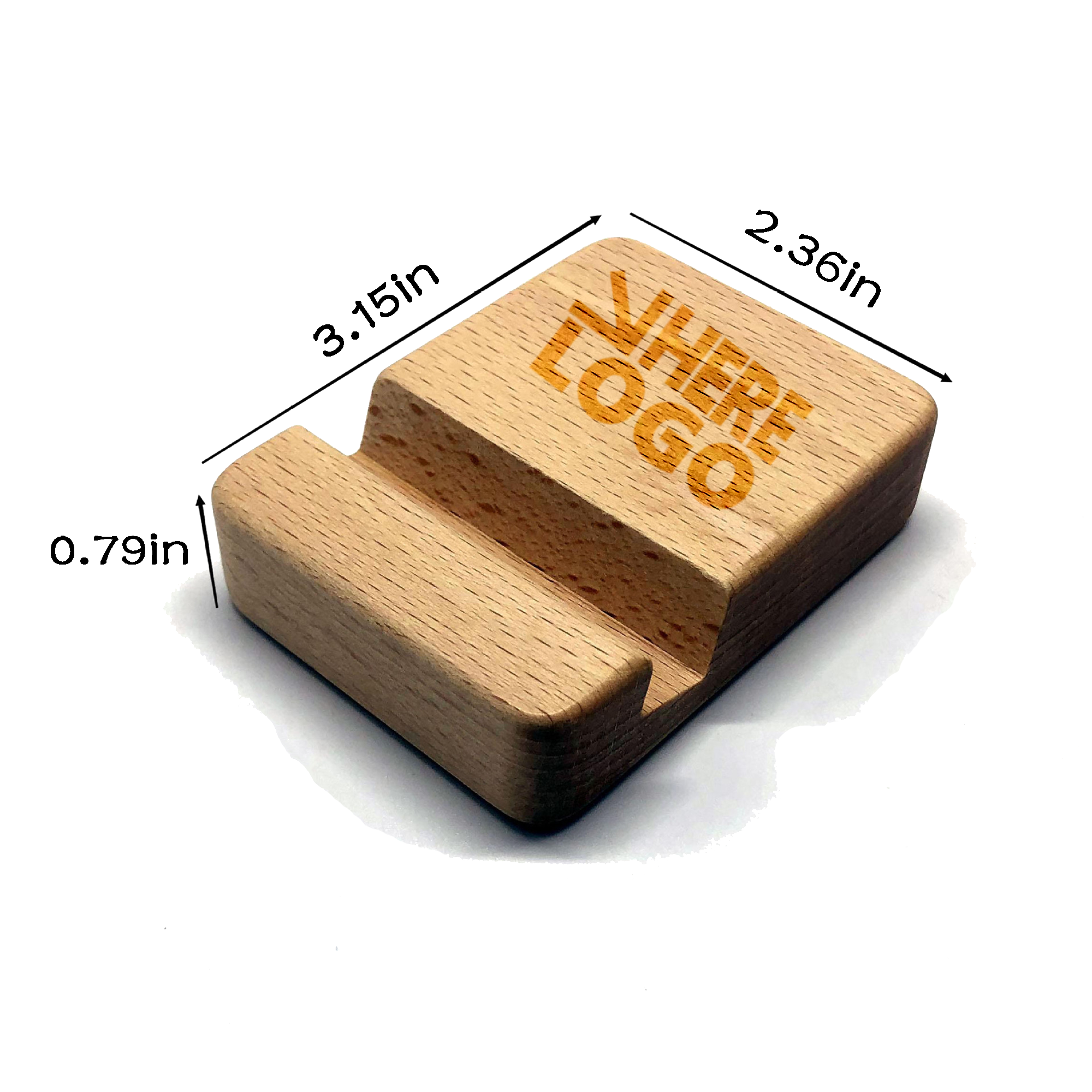 MOQ 20 PCS Wooden Phone Holder 2