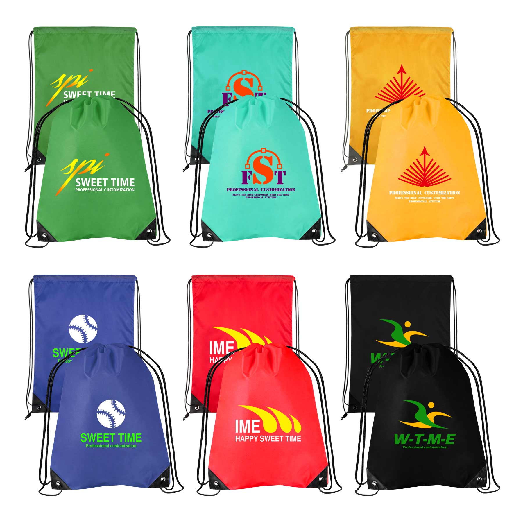 210D Drawstring Sports Backpack 2