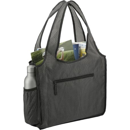 Grid Bungalow Tote, custom tote bag with logo imprint 6