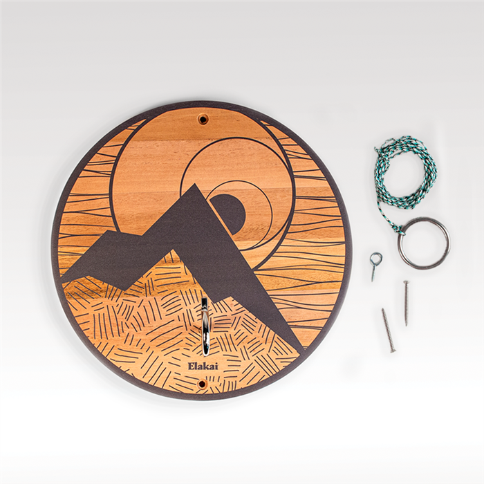 Elakai Hook and Ring Toss Game with Natural Wood Finish 1