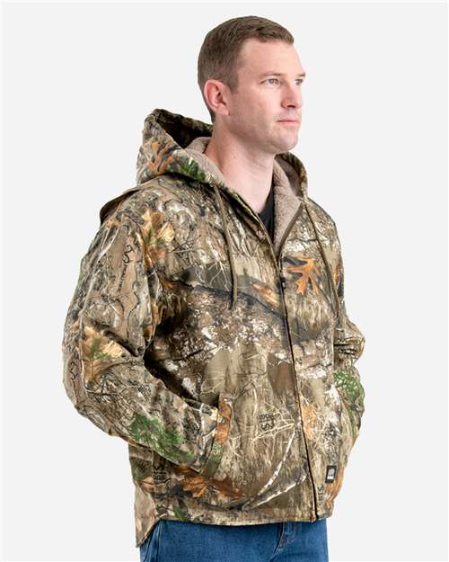 Men's Heartland Washed Duck Hooded Work Coat - HJ626 9