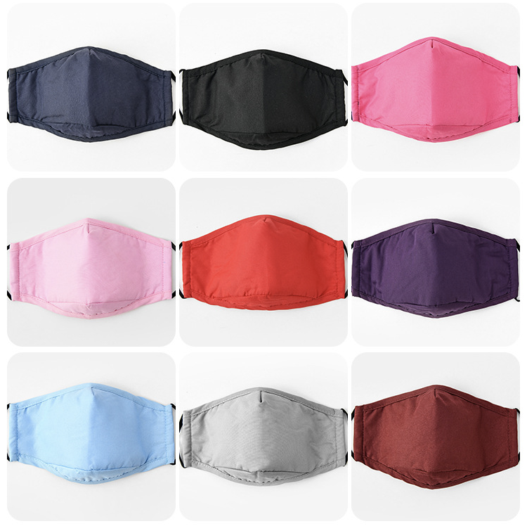 3 Ply Cotton Face Masks with Filter Pocket 12