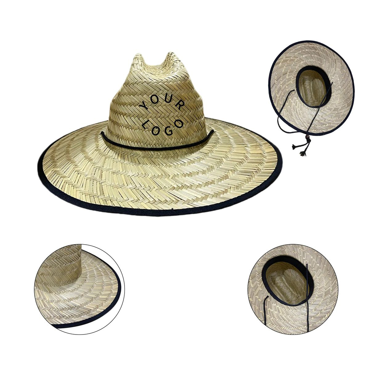 Breathable Straw Sun Hat Wide Brim for Outdoor Use 3