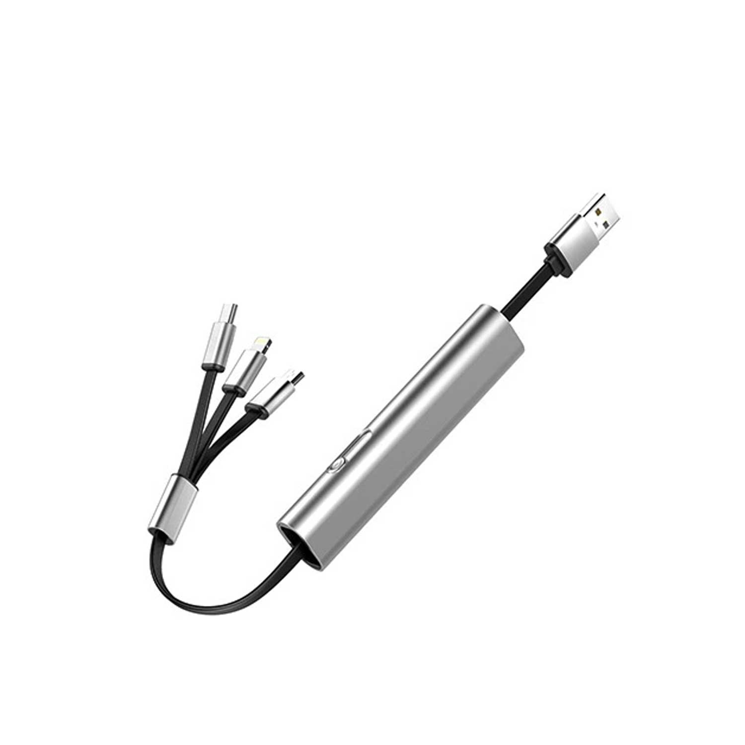 3-in-1 Retractable Charging Cable w/ Logo 2