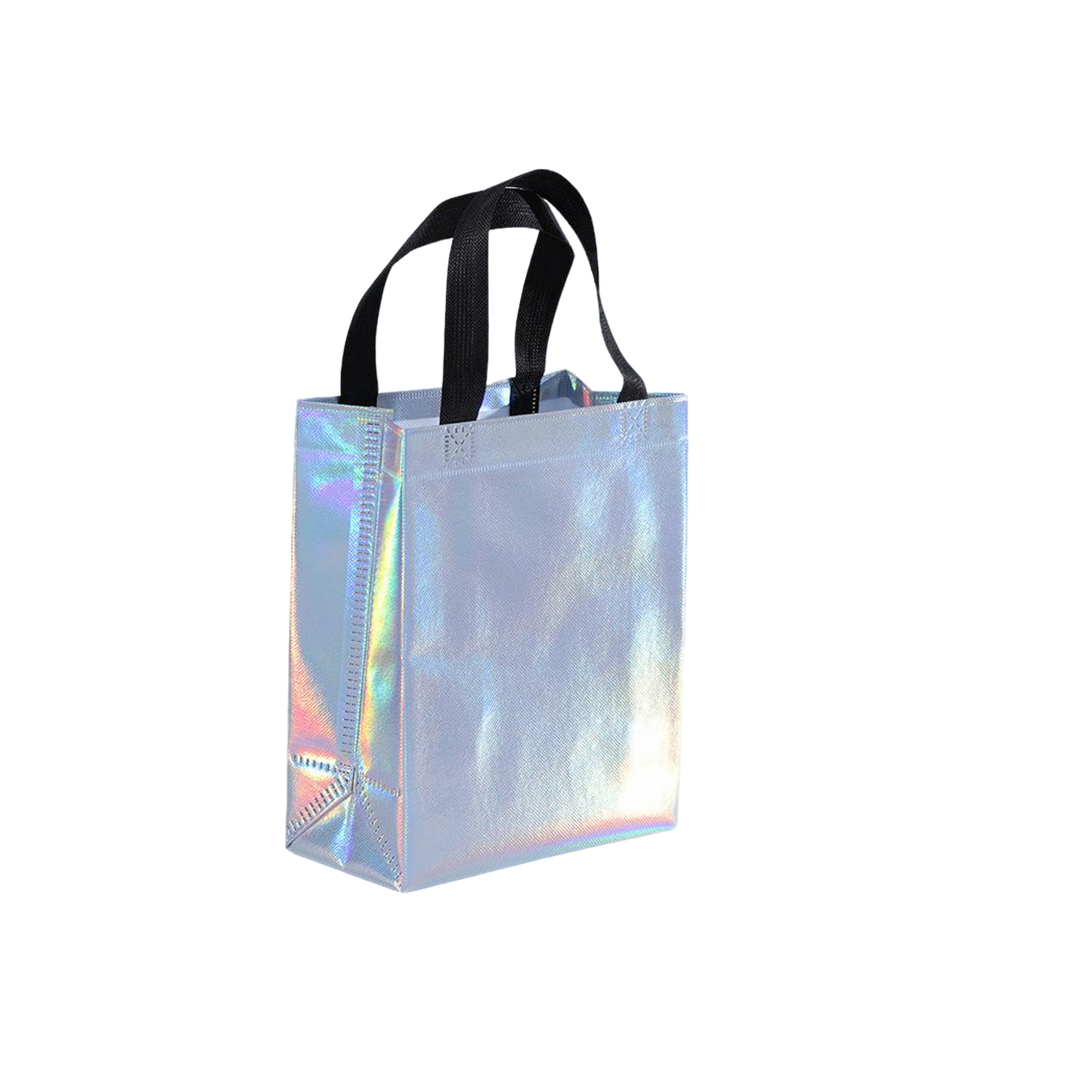 Non Woven Aluminum Coated Gift Bag With Sparkling Gloss 4