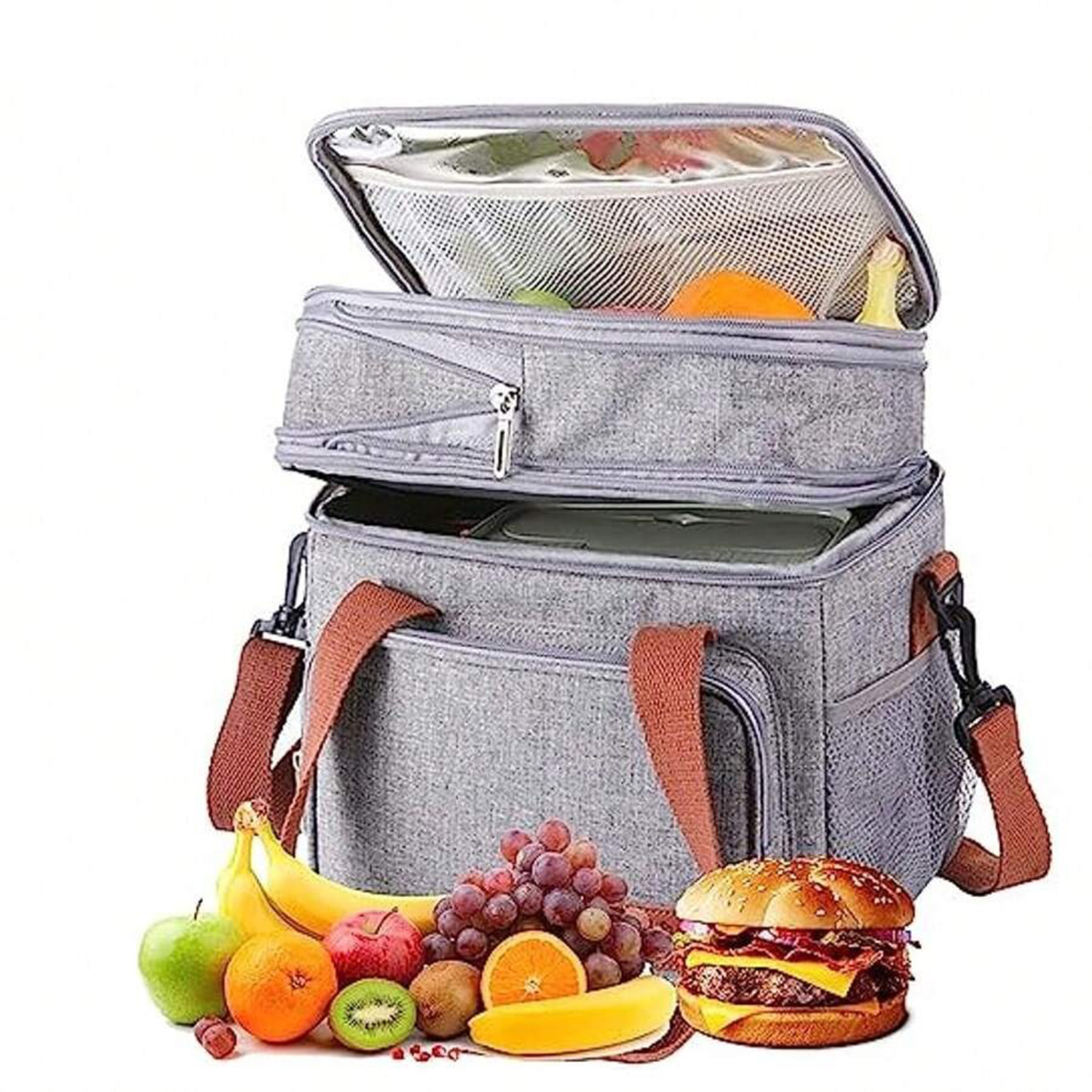 Oxford 14L Double Layer Insulation Bag ?C Superior Temperature Retention 7