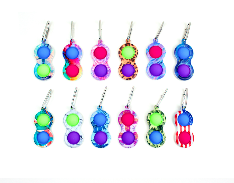 2 Bubbles Pop Keychain 1