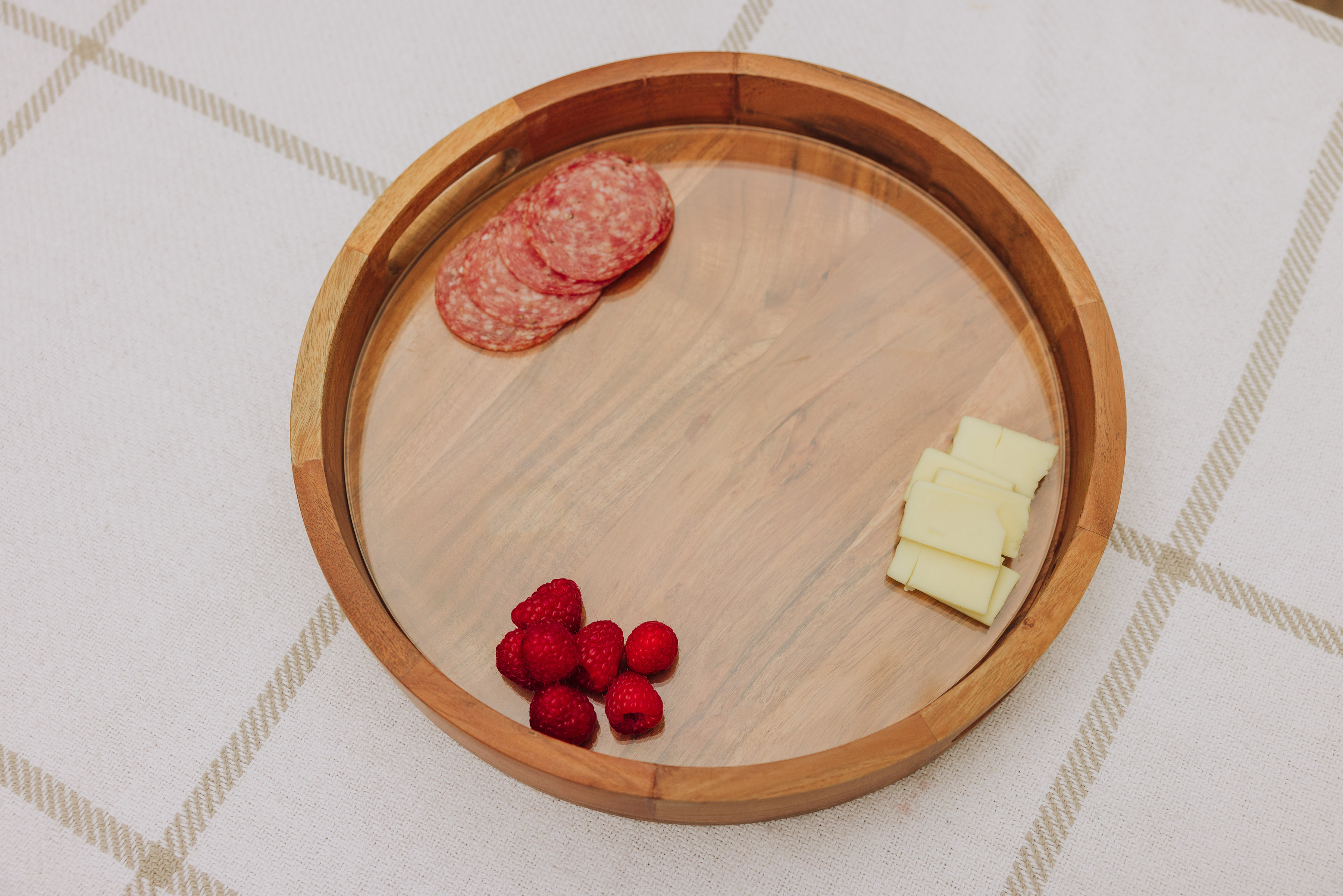 Barista Serving Tray with Glass Insert 5