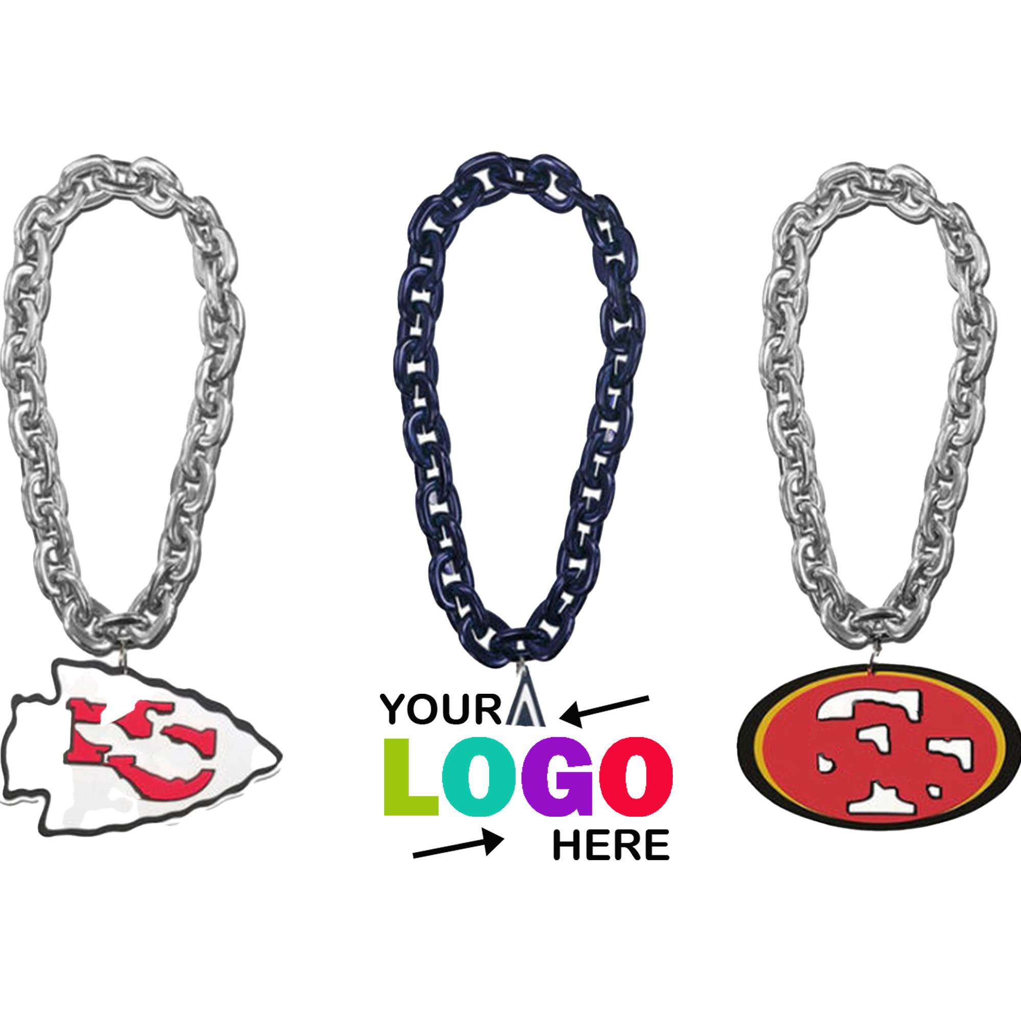 Fashionable Soft PU Oversized Chain Necklace 2