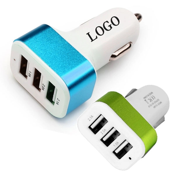 3-Port USB Car Charger Adaptor 1