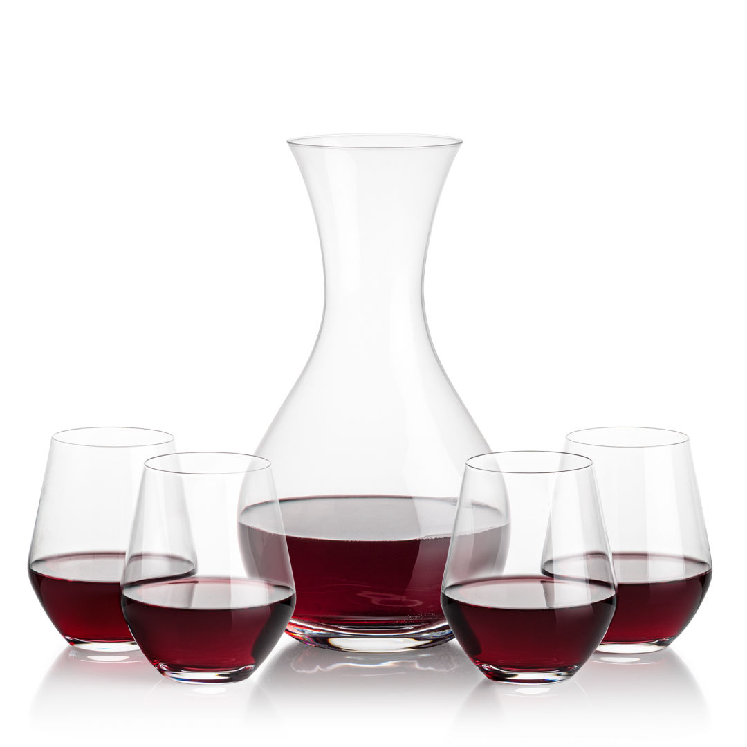 Adelita Carafe & Reina Stemless Wine 6