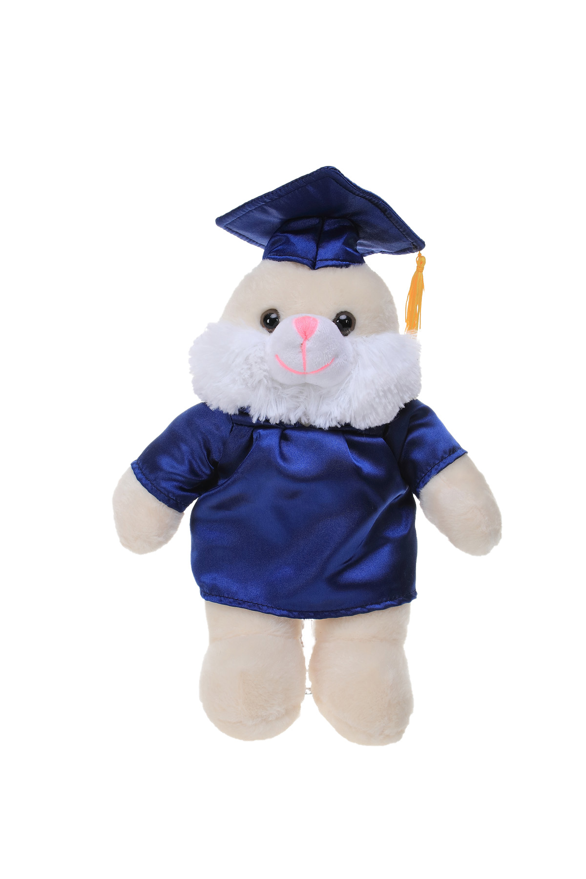 Soft Plush Bunny with Graduation Cap and Gown 4