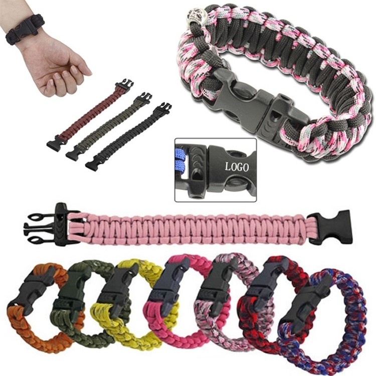 Paracord Survival Bracelet With Whistle Buckle 2