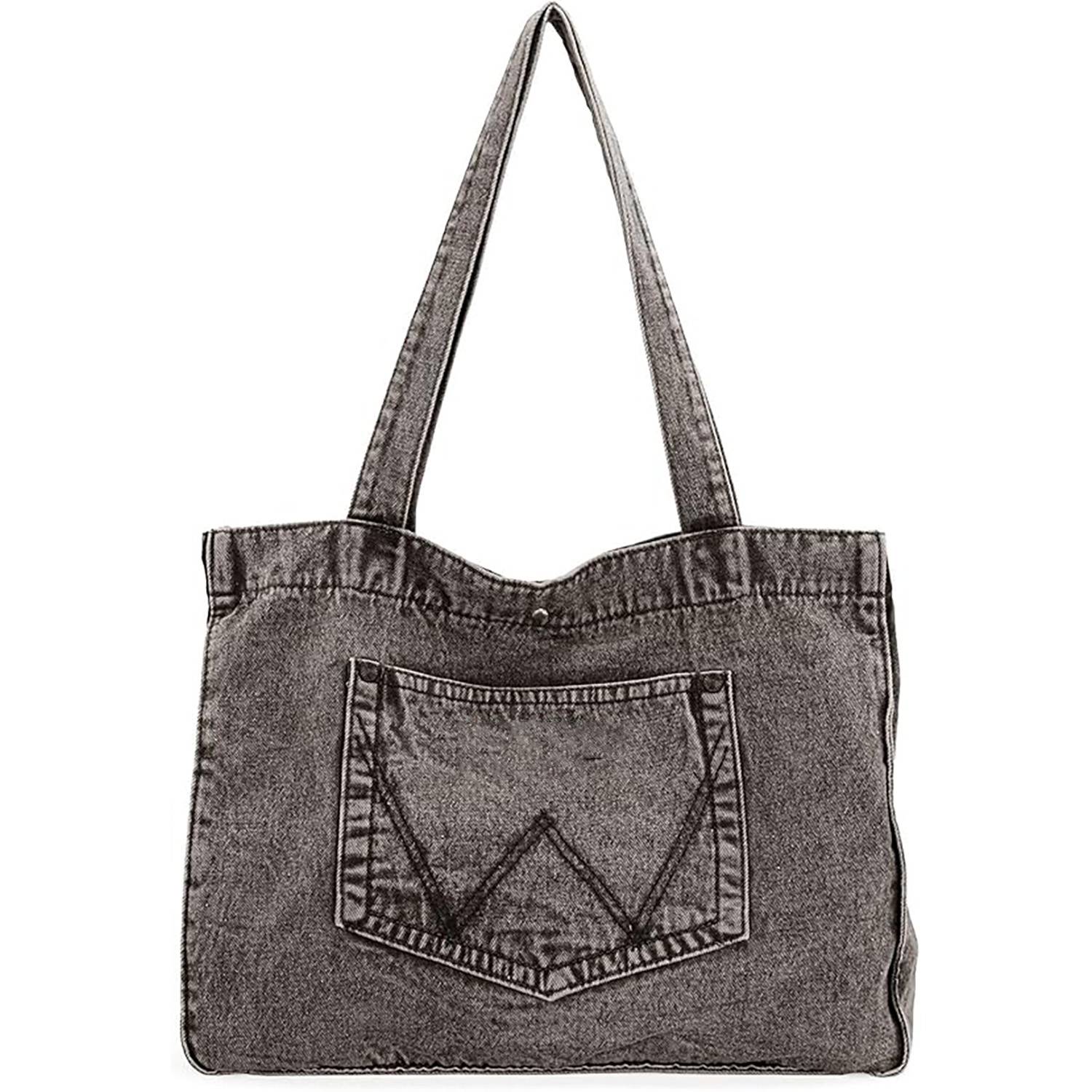 Denim Single Price Bag, custom tote bag with logo imprint 7