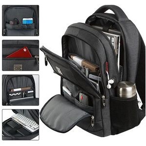 Multi-function Laptop Bag Travel School Backpack With USB Charging 2