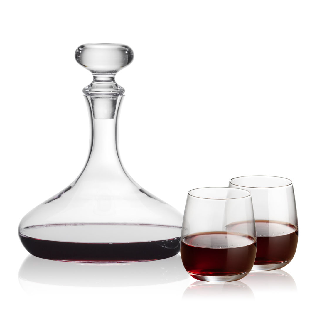 Stratford Decanter & Crestview Stemless Wine 5