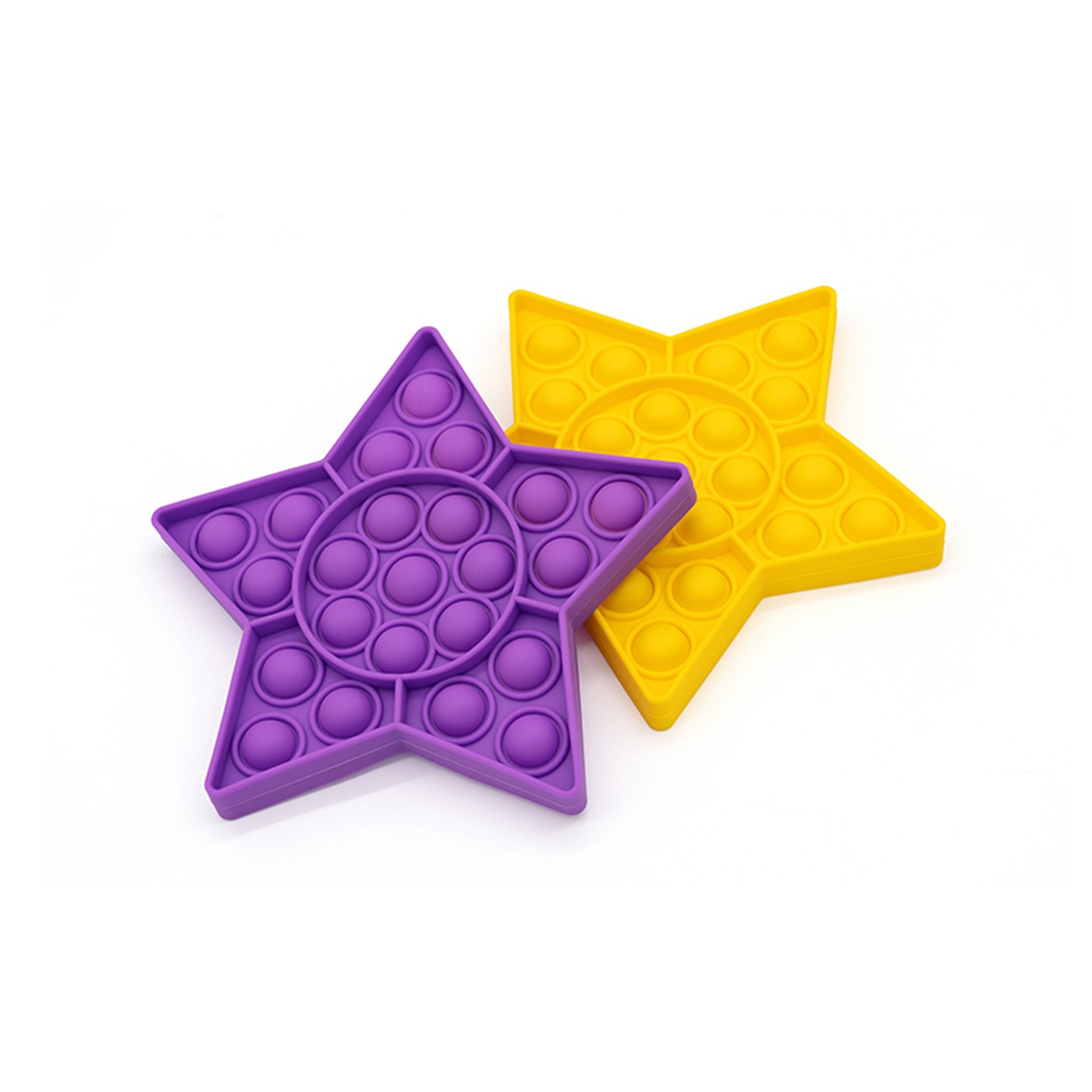 Silicone Push Bubble Fidget Sensory Toy Stress Reliever--Star Shape 8