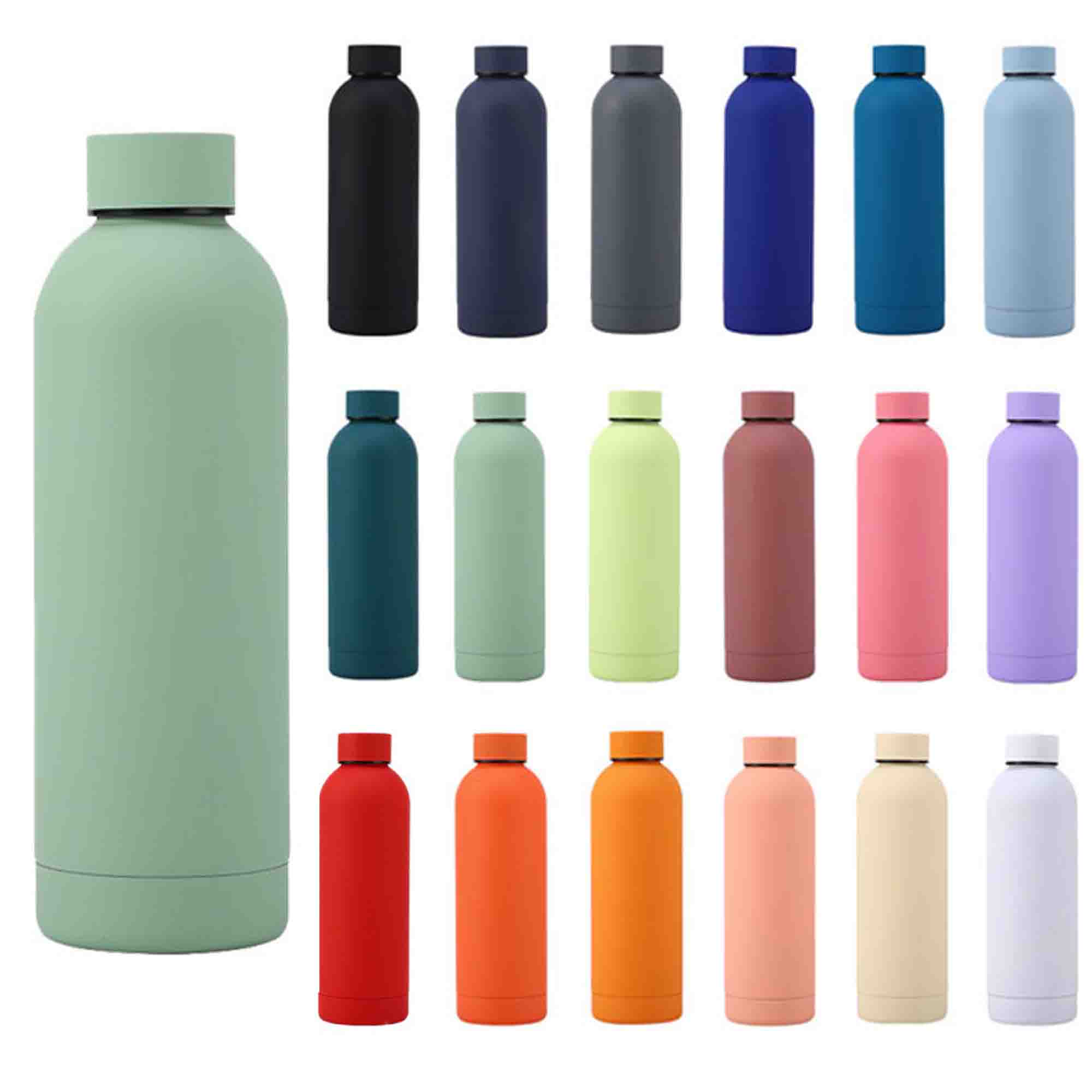 16 Oz Stainless Steel Vacuum Water Bottle 2